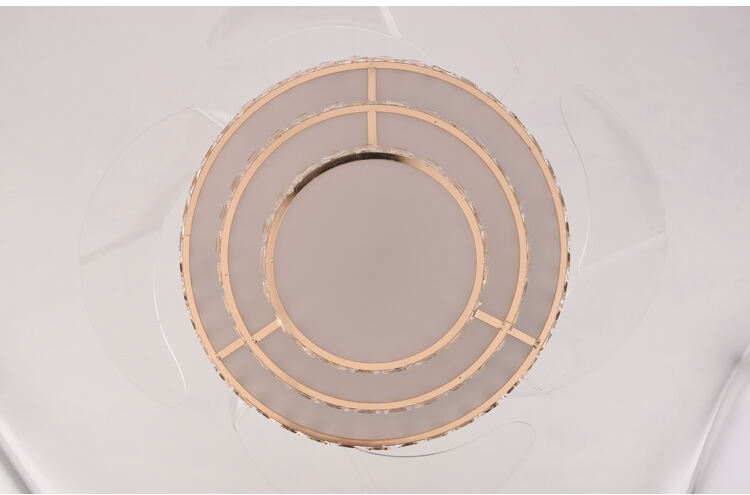 New Designer Gold Nickel Decorative Fan with Light Ceiling Fan with Lights for Hall Living Room Popular Deadline Light with Fan factory