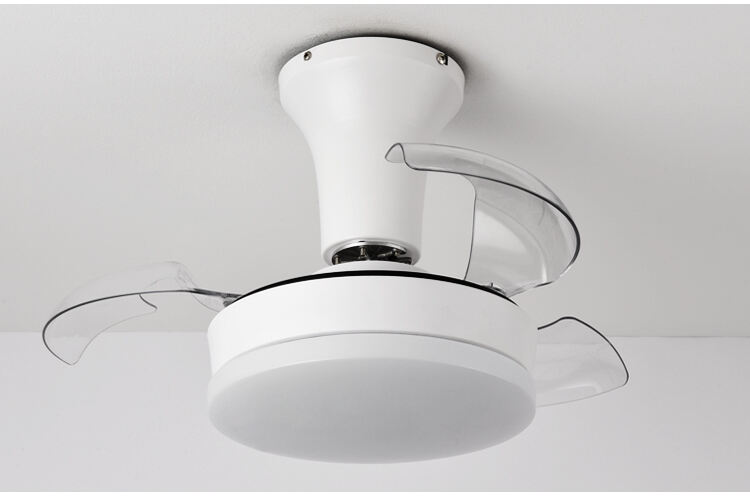Y082 Modern Remote Control 22 Inch Bladeless 110/220v Ceiling Fans with Lights Lamp Led Designer Luz Con Ventilador Oculto Techo manufacture