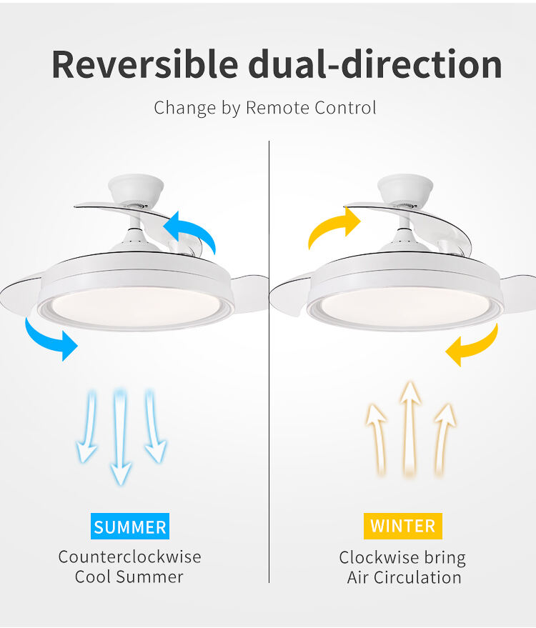 Hot Ceiling Fan with Light Fixtures for Bedroom with Remote Quiet Silence Modern Ceiling Fan with Light Uk Led Ceiling Fan Light manufacture