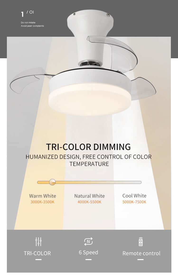 Y082 Modern Remote Control 22 Inch Bladeless 110/220v Ceiling Fans with Lights Lamp Led Designer Luz Con Ventilador Oculto Techo details