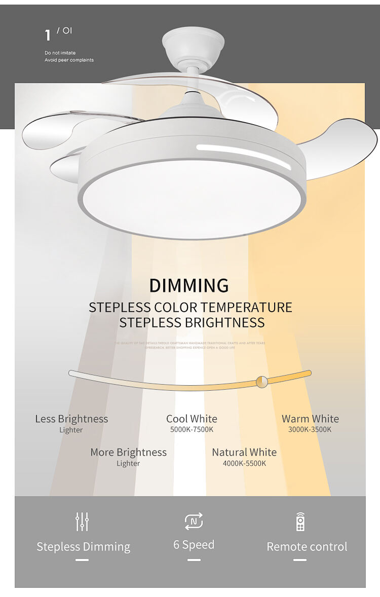 Y095 Modern Remote Control 42 Inch Bladeless 110/220v Ceiling Fans with Lights Lamp Led Designer Luz Con Ventilador Oculto Techo manufacture