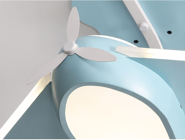Multi-color Pink Blue Yellow Ceiling Fan with Lamp for Kids Bedroom Living Room Light with Fan Ceiling Fan Light Child Room manufacture