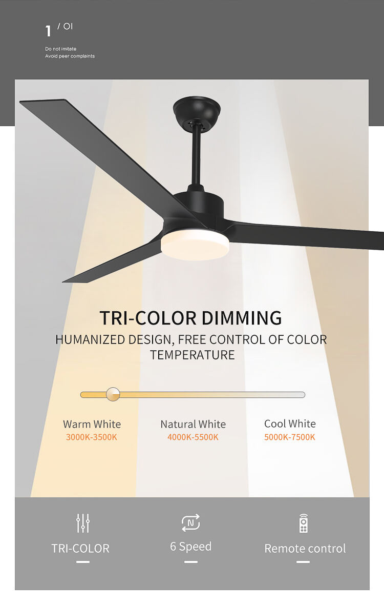 Big Indoor Fan with Light Low Profile Ceiling Fans with Lights Large Modern 60 Inch Ceiling Fan with Light and Remote Control details