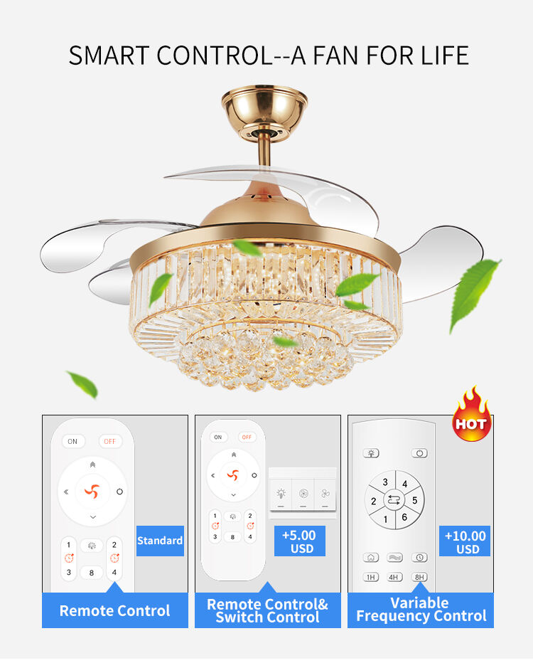 Good Prices Hanging Decor Light with Ceiling Fan Decorated Pendant Full Fancy Led Ceiling Light and Fan for Indoor Home factory