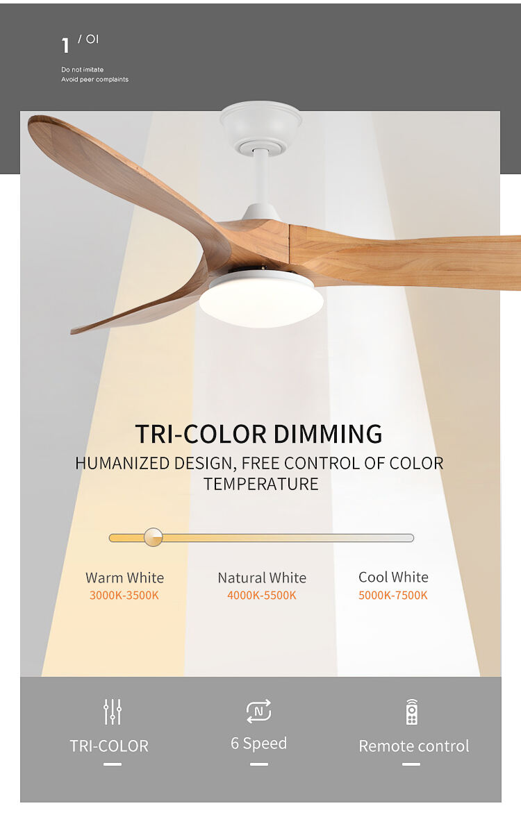 High Quality Propeller Ceiling Fan Light Minimalist Ceiling Fan with Light 3 Metal Blades Ce Rohs EMC Fan and Light in Ceiling supplier