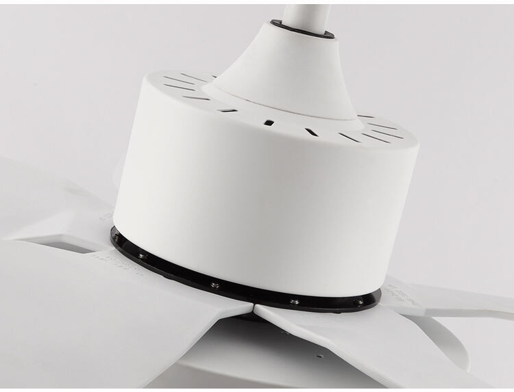 Flush Mount White Indoor Ceiling Fans with Light and Remote 42 46 52 54 Inch Black Modern Wifi Ceiling Fan Light Kit for Bedroom supplier
