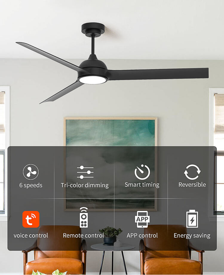 Black Fandelier Ceiling Fan with Light Ceiling Fan Light with Remote Control Led Black Ceiling Fan Lamps for Living Room supplier
