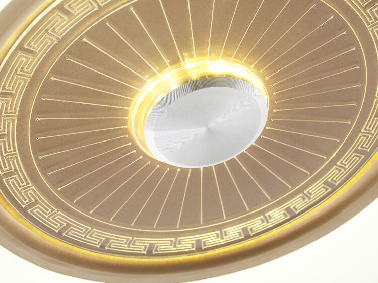 Retractable Gold Ceiling Fan with Light and Remote Control 4 Blades Fan with Lamp 42 Inch Ceiling Fan with Light for Bedroom supplier