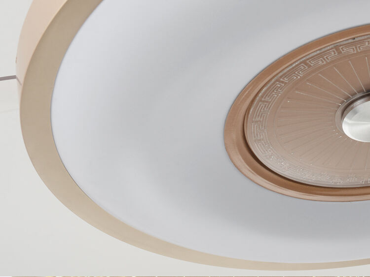 Retractable Gold Ceiling Fan with Light and Remote Control 4 Blades Fan with Lamp 42 Inch Ceiling Fan with Light for Bedroom supplier