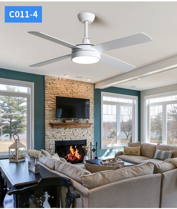2025 New 42INCH 52INCH Indoor Ceiling Lamps with Fans Ceiling Fan Lamp with Remote Control Fan with Light for Bedroom details