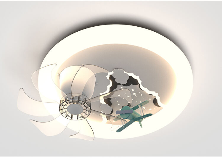 XD214 360° Rotating Children's LED Ceiling Fan Light DC Motor App Control Via Tuya Alexa Google Installation Services Included supplier