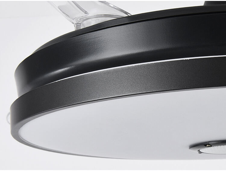 42in Black Ceiling Fan with Light and Remote Control 4 Blades Fan with Lamp 42 Inch Ceiling Fans with Lights for Bedroom factory
