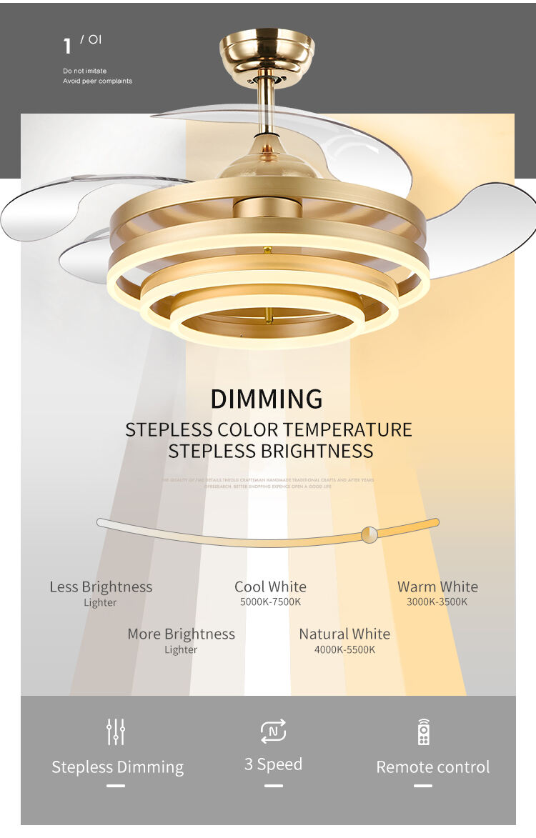 Good 220v Ceiling Fan with Led Light and Remote Control Start Order Remote Control 110v Switch and Light with Fan for Bed Room supplier