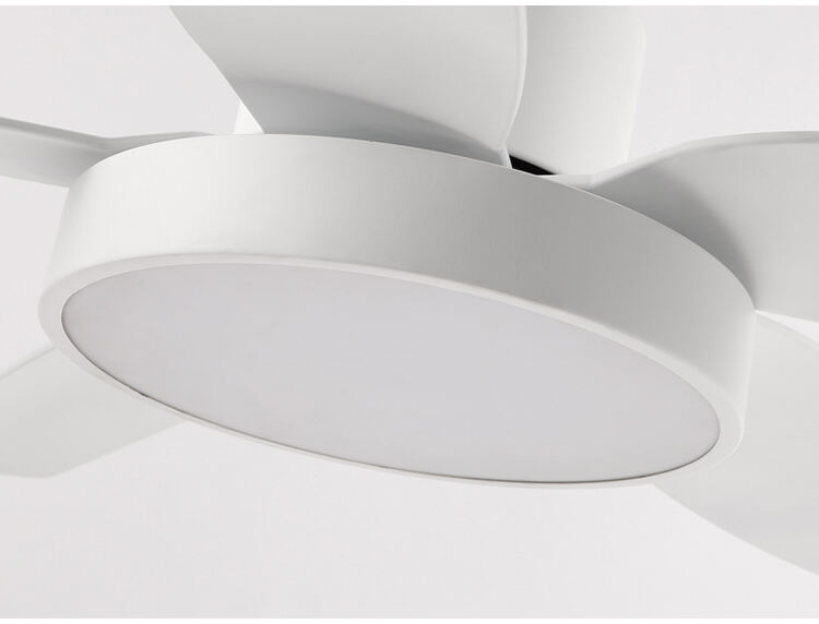 Flush Mount White Indoor Ceiling Fans with Light and Remote 42 46 52 54 Inch Black Modern Wifi Ceiling Fan Light Kit for Bedroom factory