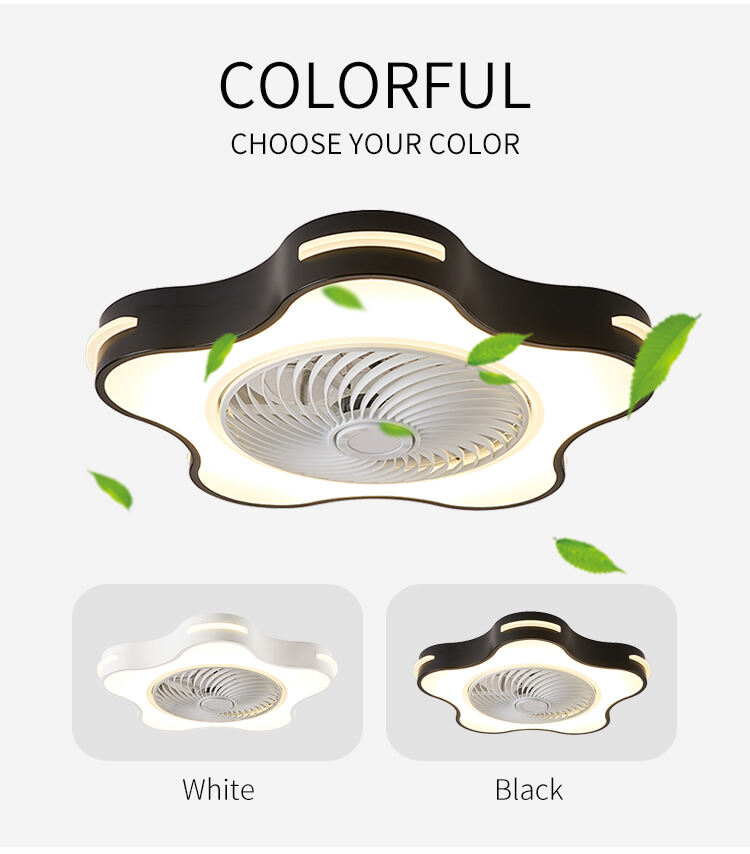 White Ceiling Fan with Light Fixture Low Profile Ceiling Fans with Light and Remote Control Ceiling Fans with Lights for Bedroom supplier