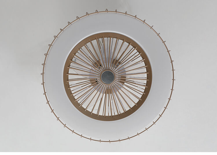 Flush Mount Cage Ceiling Fan Light Farmhouse Caged Rattan Style Ceiling Fan Light Vintage Ceiling Fan with Light for Bedroom details