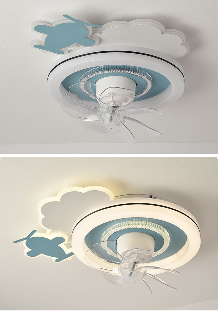 XD176 360 ° Rotating Children's Ceiling Fan with Light Fan Lamp with App Control Tuya Alexa Google Control manufacture