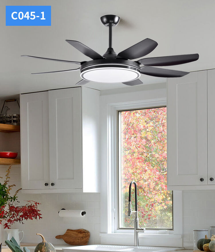 BIG 72in Black White Fandelier Ceiling Fan with Light Ceiling Fan Light with Remote Control Led Ceiling Fan Lamp for Living Room supplier