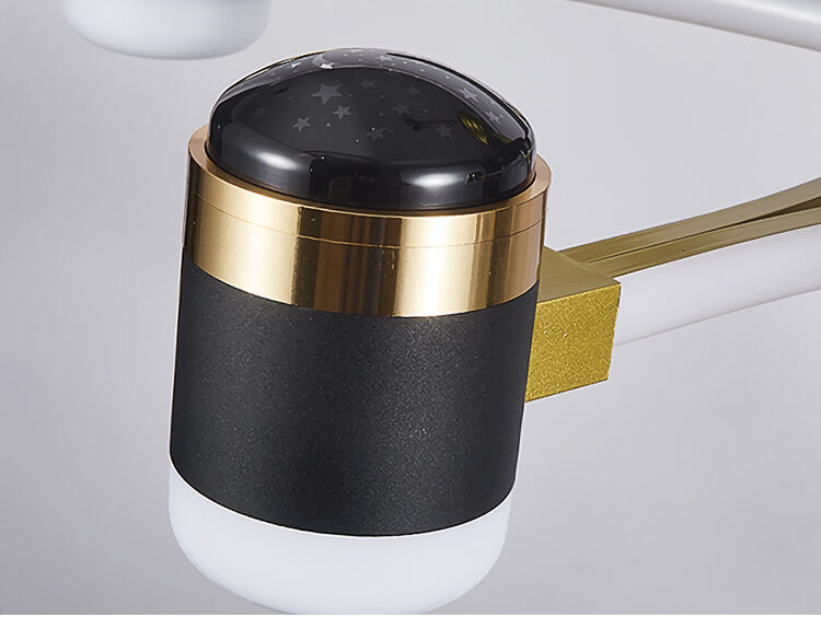 Bedroom Fan Light Ceiling Fan with Light and Remote 52 Inch White and Gold Ceiling Fan with Light for Bedroom manufacture