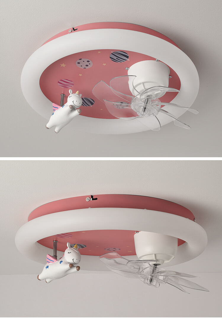 XD232 360 ° Rotating Children's Ceiling Fan with Light Fan Lamp with App Control Tuya Alexa Google Control supplier