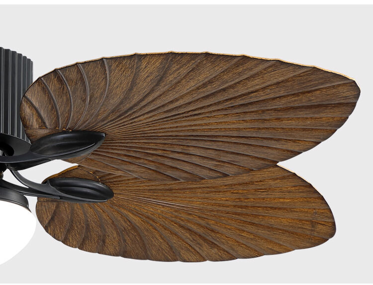 Hot Selling Tropical Ceiling Fan with Light Low Profile Ceiling Fan with Light Wood Blades Fan with Light and Remote supplier