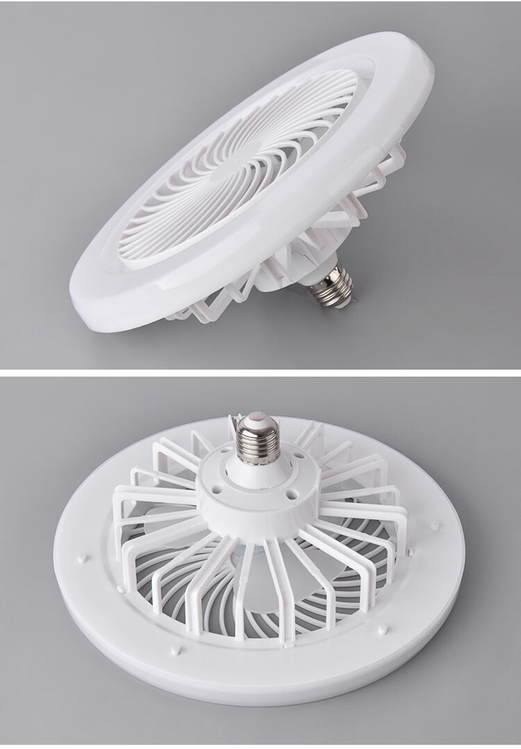 Factory Socket Fan Light Bulb Small Socket Fan Light Dimmable Screw in Socket Fan Light with Remote Control factory