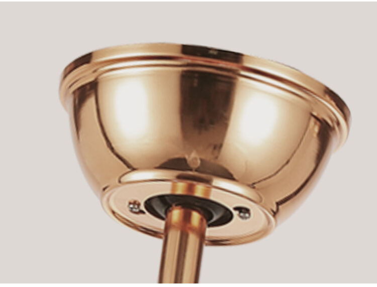 2002A 42 Inches Gold Crystal Ceiling Fan with Invisible Blades with Remote Control Retractable Chandelier Ac Dc supplier