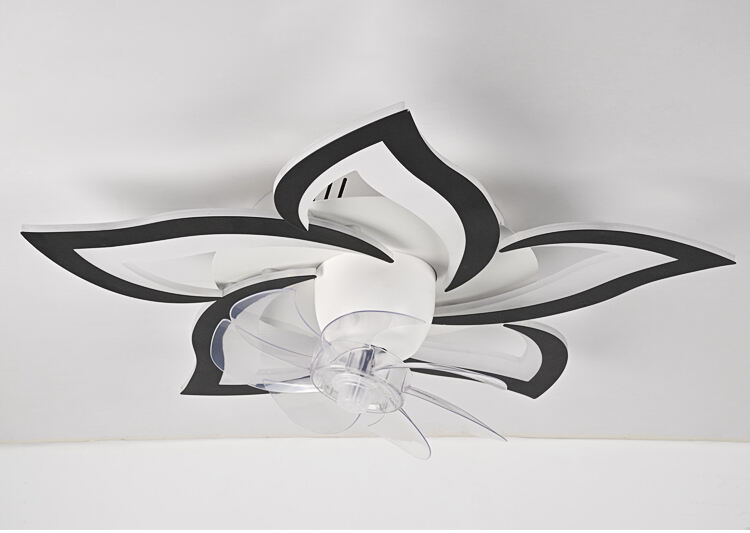 Black Ceiling Fan with Light Fixture Low Profile Ceiling Fans with Light and Remote Control Ceiling Fans with Lights for Bedroom factory