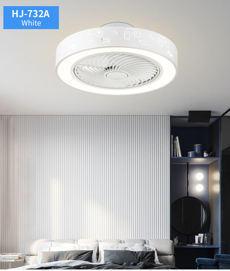 Hot Selling Fandelier Ceiling Fan with Light and bluetooth Speaker Smart Controller Wi-fi Ceiling Fan with Light Remote Control manufacture