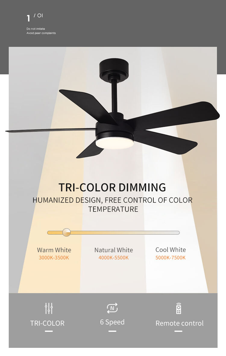 42 52 in Black Fandelier Ceiling Fan with Light Ceiling Fan Light with Remote Control Led Black Ceiling Fan Lamp for Living Room manufacture
