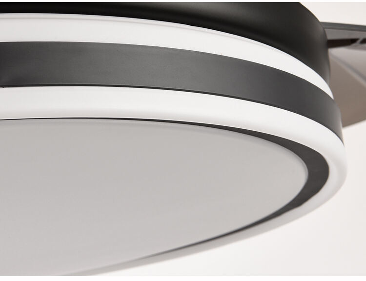 New Foldable Blade Ceiling Fan with Light and Sound Living Room Invisible Ceiling Fan Light RGB Modern Fan with Light Dimmable details