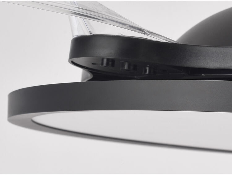 New 42in White Black Ceiling Fan with Light and Remote Control 4 Blades Fan with Lamp 42 Inch Ceiling Fan with Light for Bedroom supplier