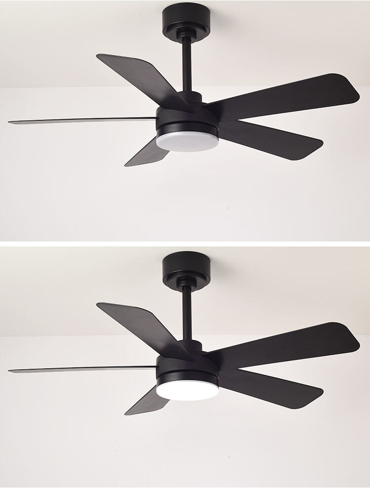 42 52 in Black Fandelier Ceiling Fan with Light Ceiling Fan Light with Remote Control Led Black Ceiling Fan Lamp for Living Room details