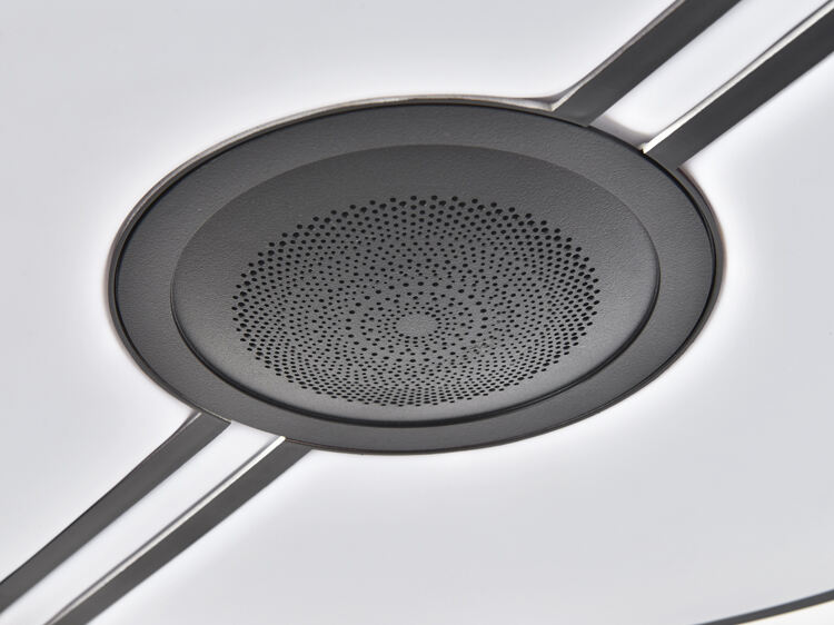 Ceiling Fan with Light Fixtures for Bedroom with Remote Quiet Silence Modern Ceiling Uk Led Fan and Light with Speaker factory