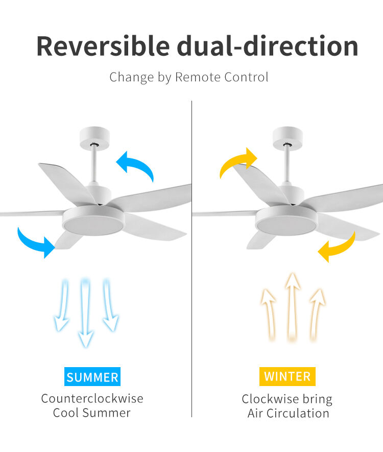 Flush Mount White Indoor Ceiling Fans with Light and Remote 42 46 52 54 Inch Black Modern Wifi Ceiling Fan Light Kit for Bedroom manufacture