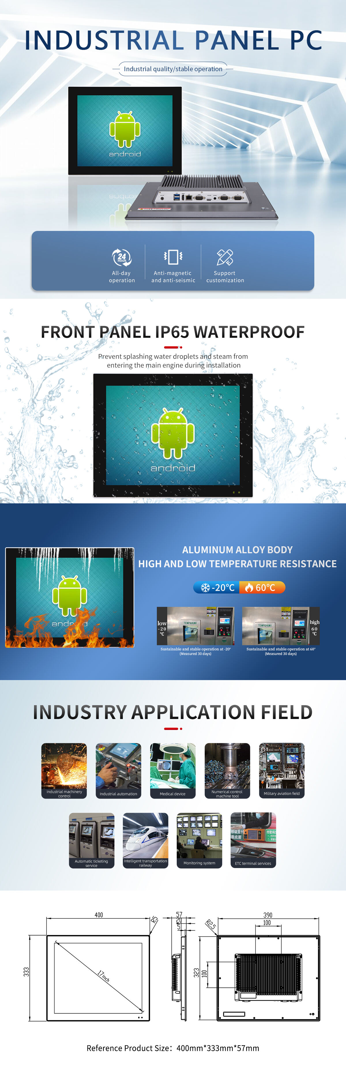 17 Inch Android Panel Pc supplier