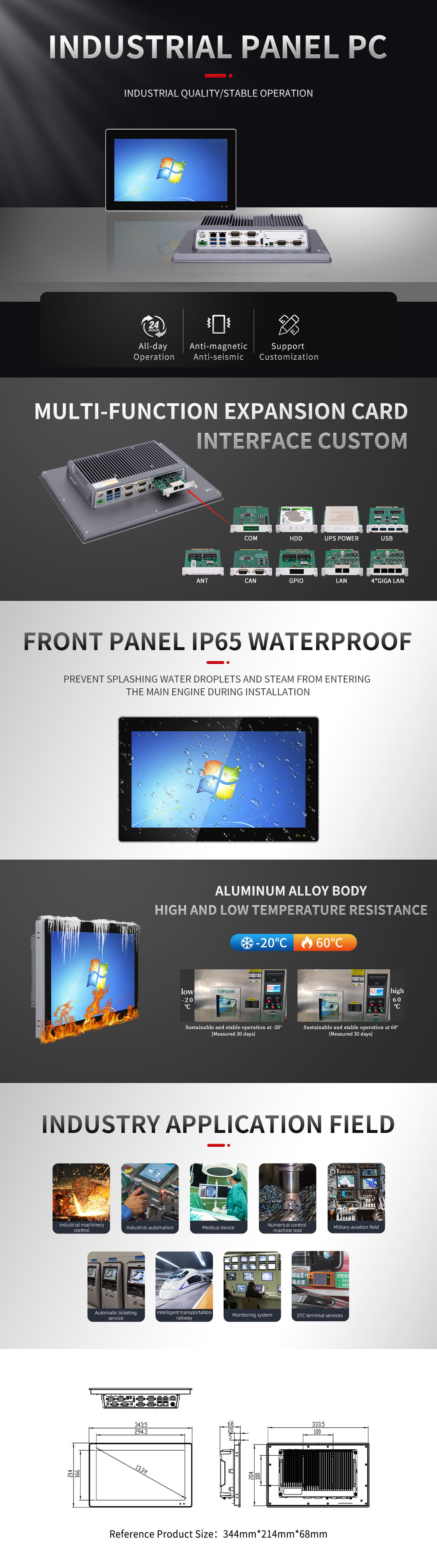 13.3 Inch Industrial Panel Pc factory