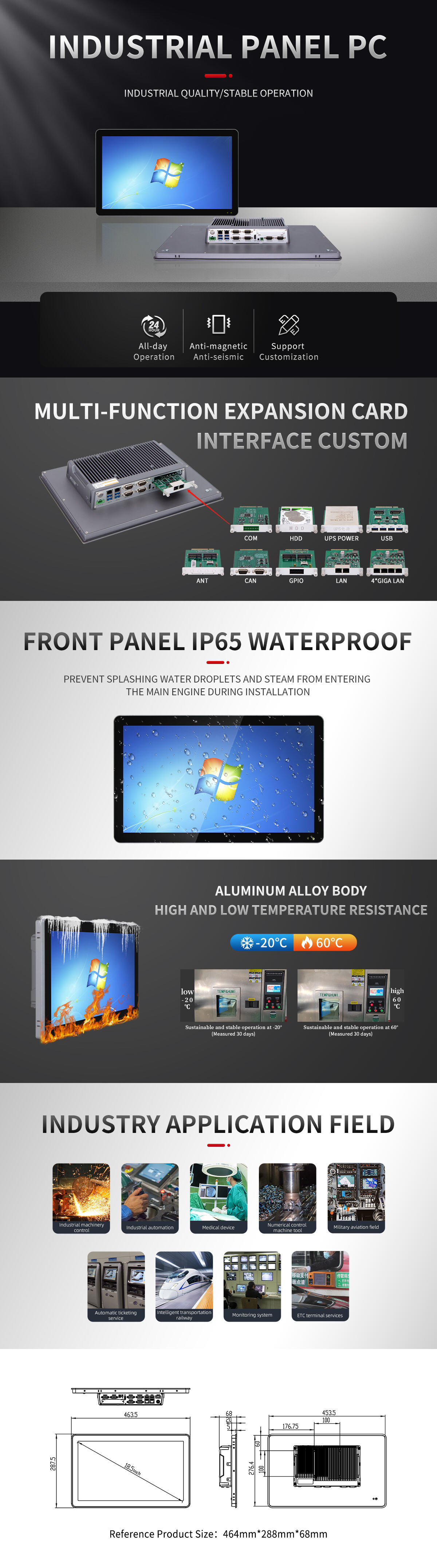 18.5 Inch Industrial Panel Pc details