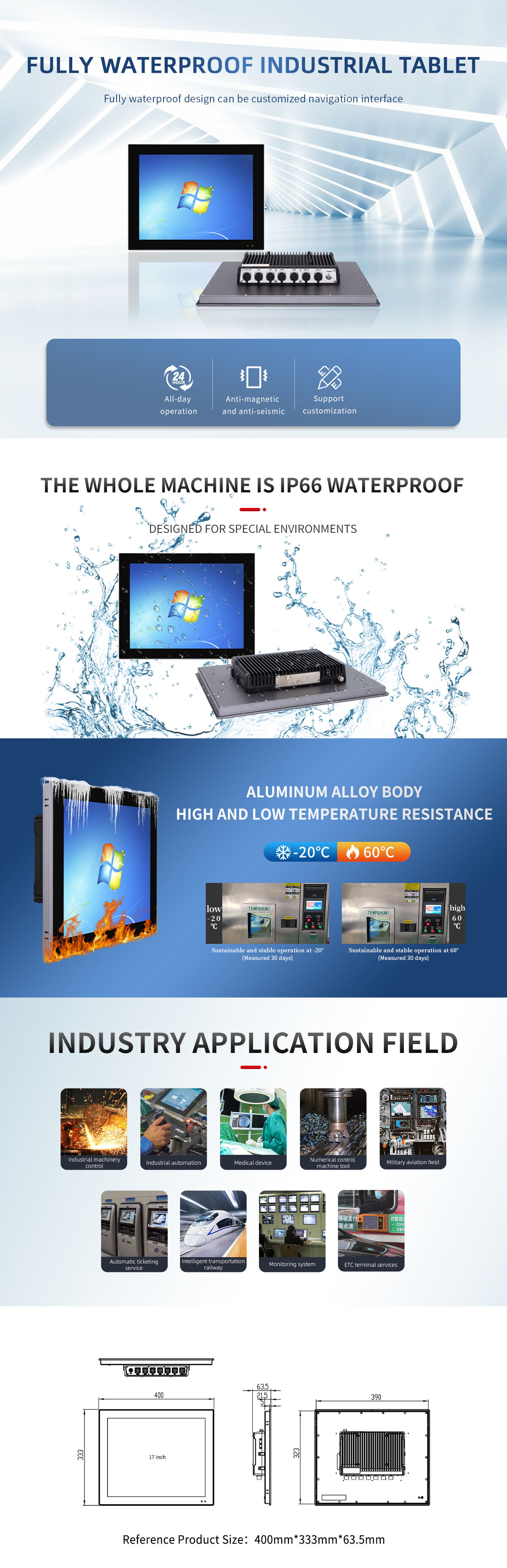 17 Fully Waterproof PC manufacture