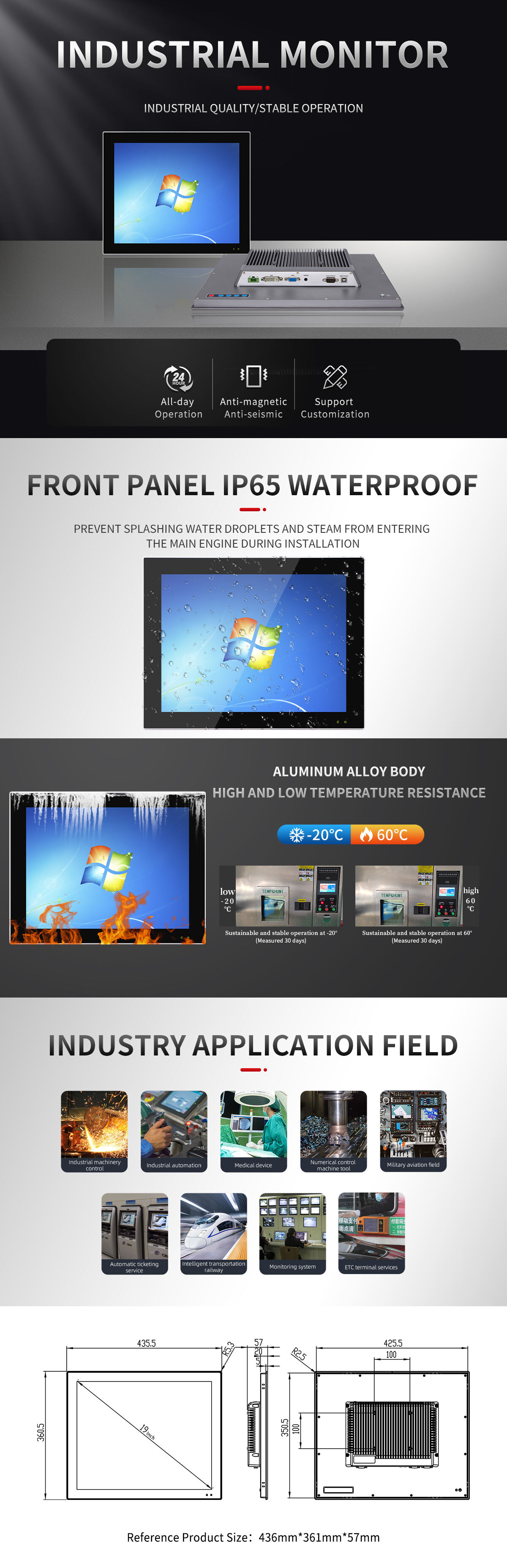 19 Inch Industrial Monitor supplier