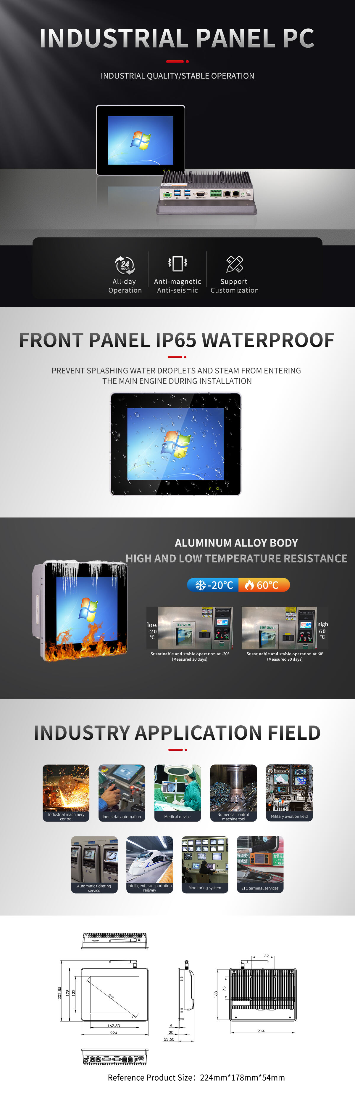 8 Inch Industrial Panel Pc details