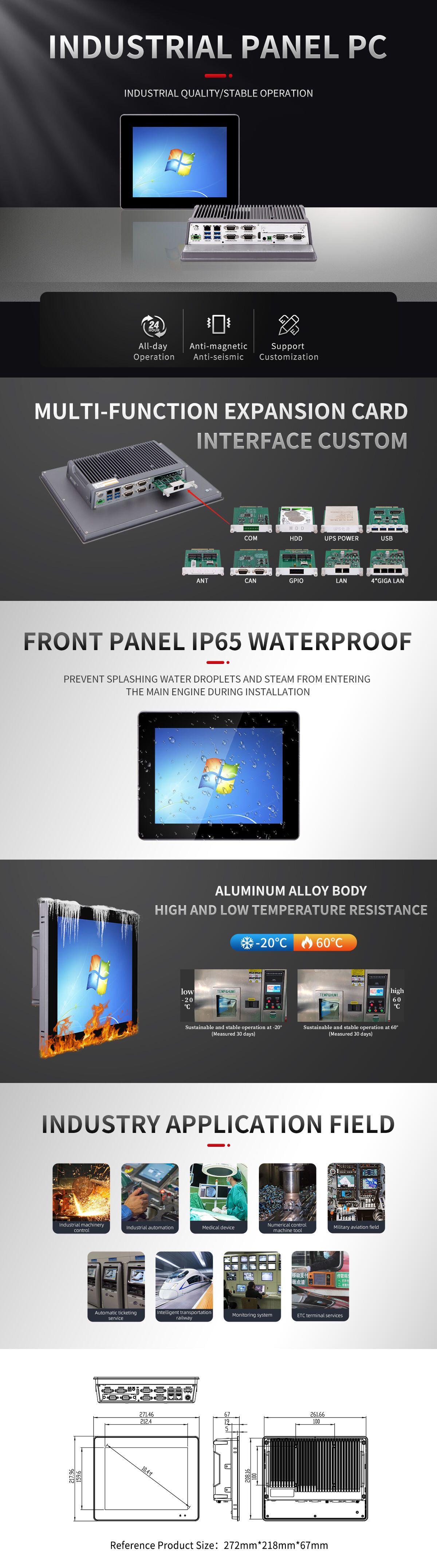 10.4 Inch Industrial Panel Pc manufacture