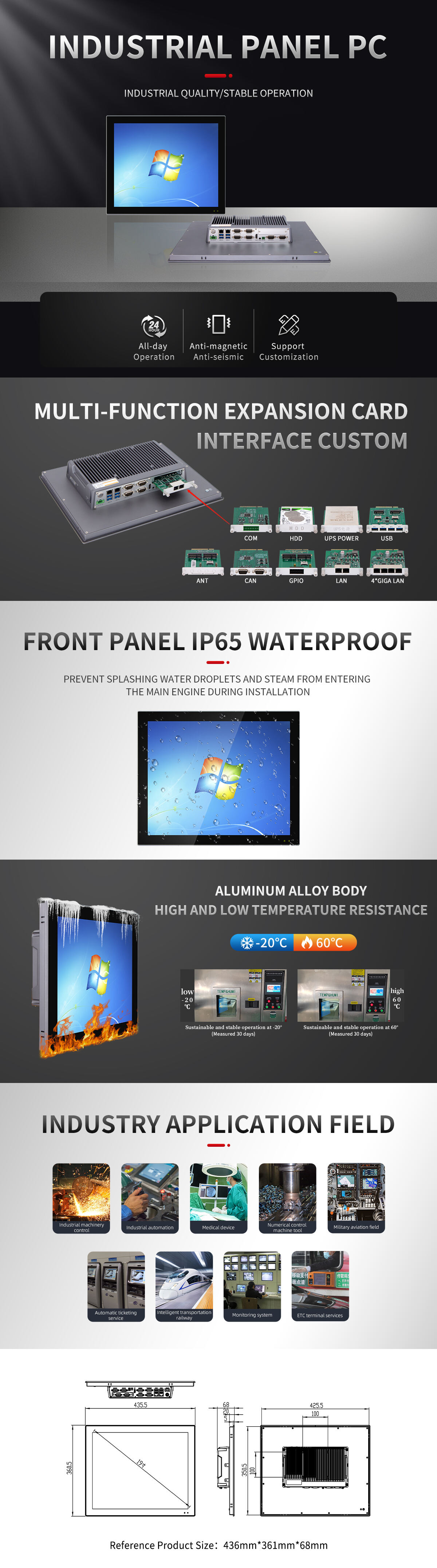 19 Inch Industrial Panel Pc supplier