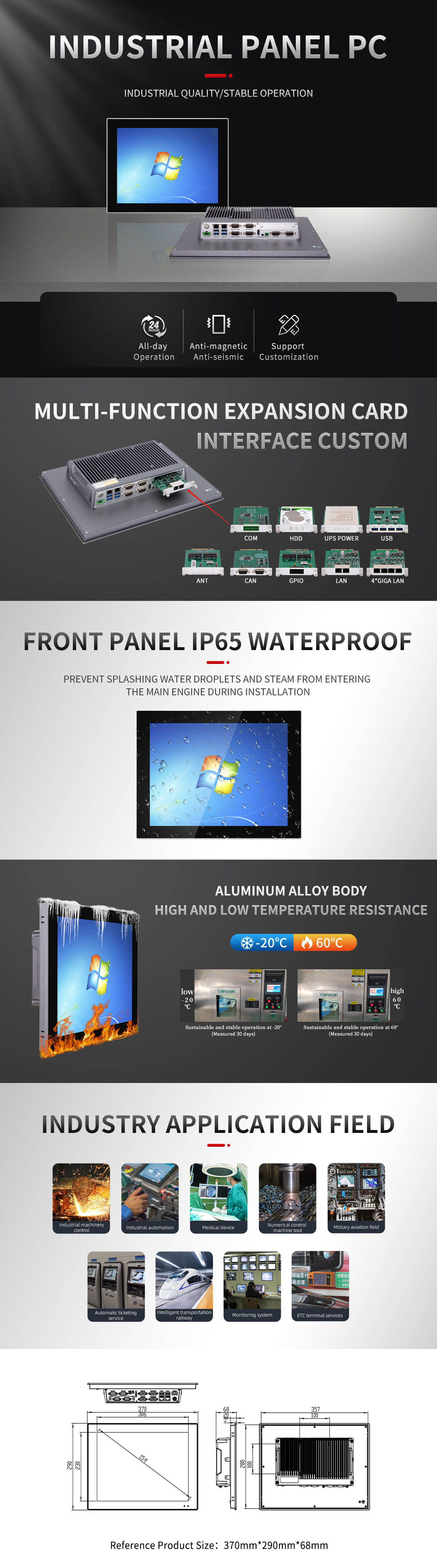 15 Inch Industrial Panel Pc manufacture