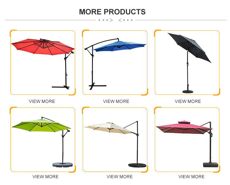 L Garden Umbrellas Large Cantilever 3*3 Square Umbrella Parasol Patio Sun Parasol Umbrella With Base factory