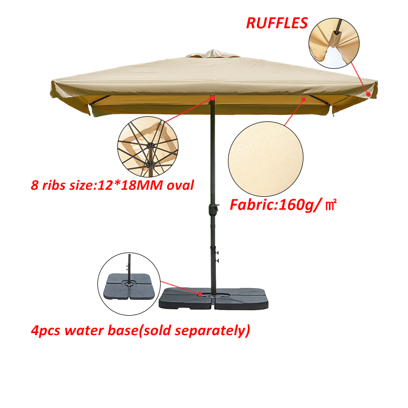 Cheap China Factory Wholesale Big Size Outdoor Parasol Restaurant Parasol Patio Umbrella For Garden Table factory