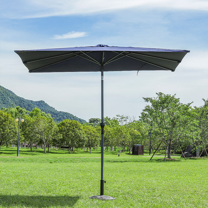 Colors and logos can be customized With tilt and crank outdoor beach  sun parasol umbrella manufacture