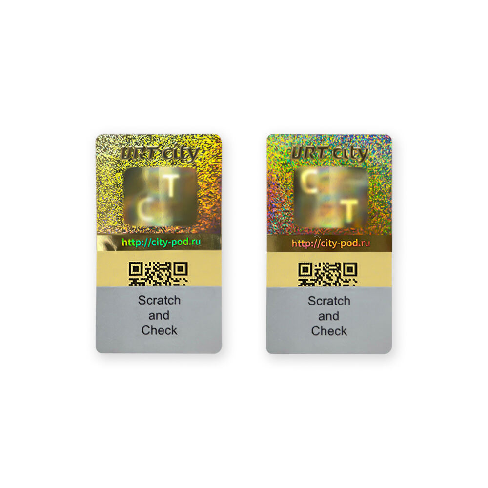 Yiko Anti-Fake Hologram Qr Code Stickers Tamper Evident Security Holo Sticker Labels Serial Number for Perfume Box supplier