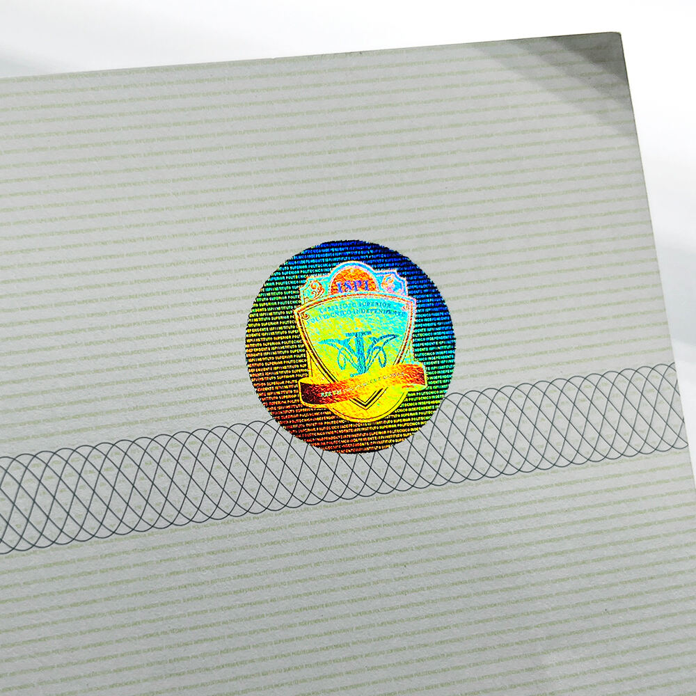 Custom A4 Security Certificate Paper With Watermark Logo for University Graduate Diploma Letterhead Printing Certificate Papers details