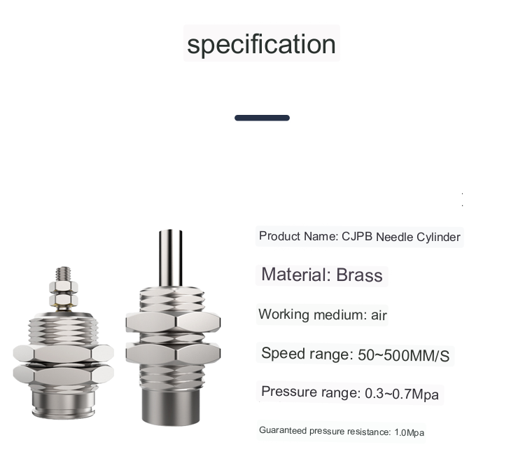 product cjpb series single acting pin cylinder cost effective needle pneumatic cylinder for automation-1